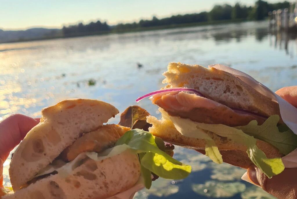 Chiemsee Bernau Fischbrötchen
